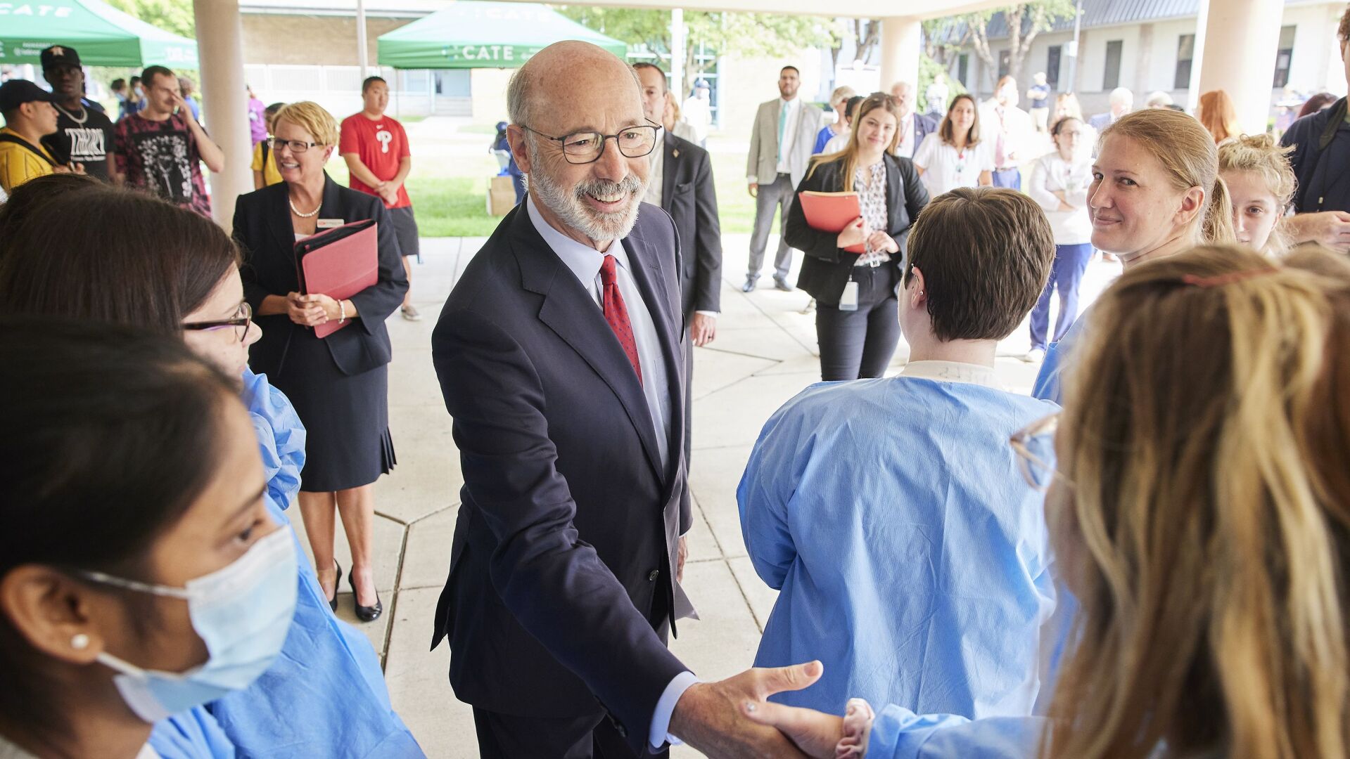 Pennsylvania Gov. Tom Wolf visits Reading Area Community College - RACC